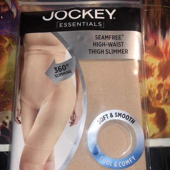 2 Packs of Jockey Essentials Seamfree High-Waist Thigh&Slimmer Shorts Beige XXL - Picture 3 of 8